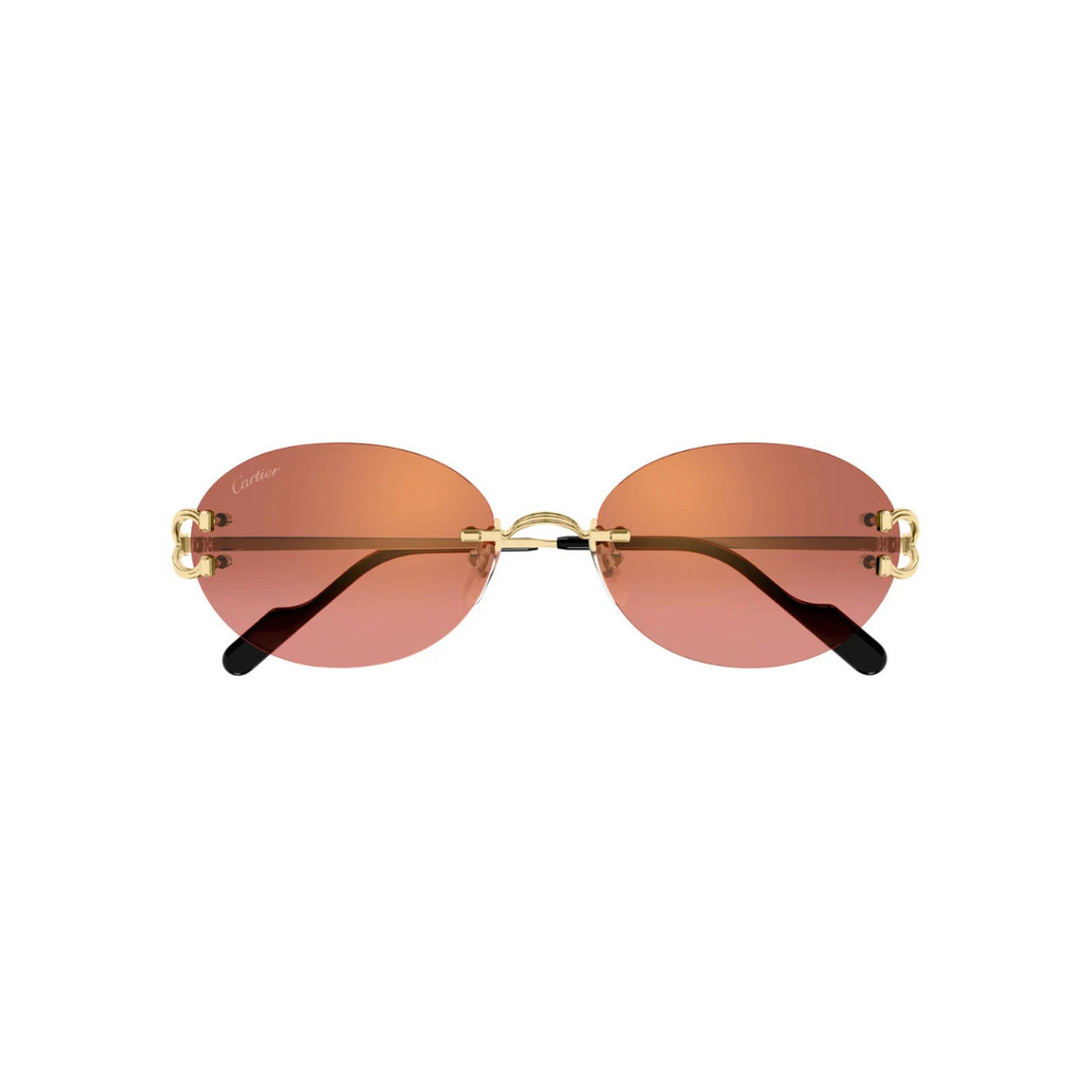 Cartier CT0551S Sunglasses Gold Red Metal